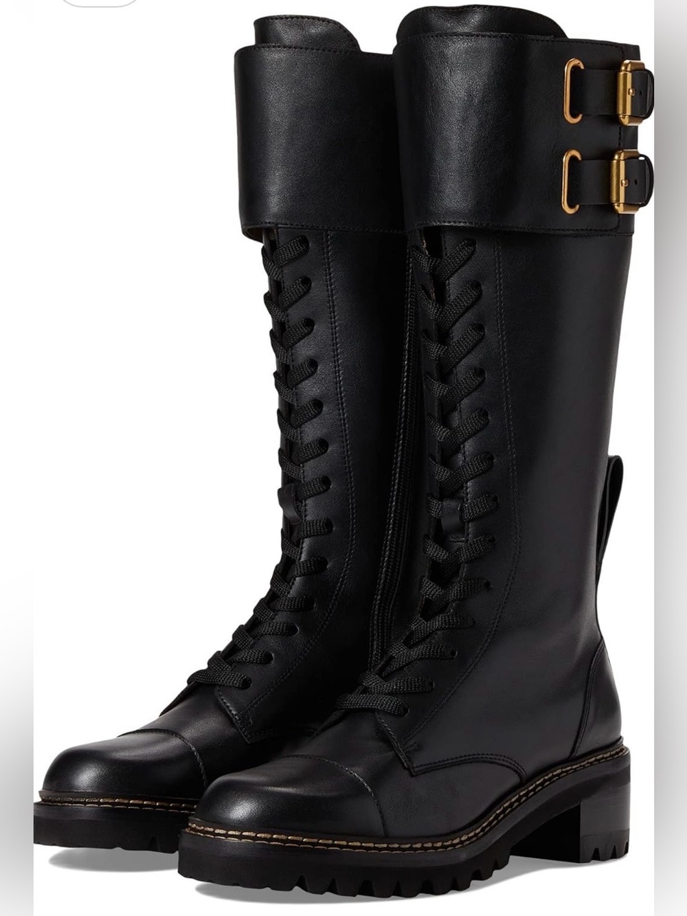 Chloe NEW in Box Mallory Combat Over-The-Knee Boot